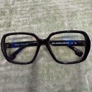 EyeBuyDirect Blue light Glasses + yellow Pouch